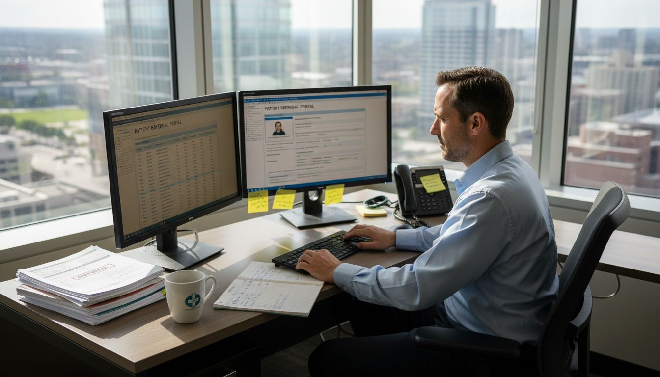 Healthcare IT professional integrating EMR referrals