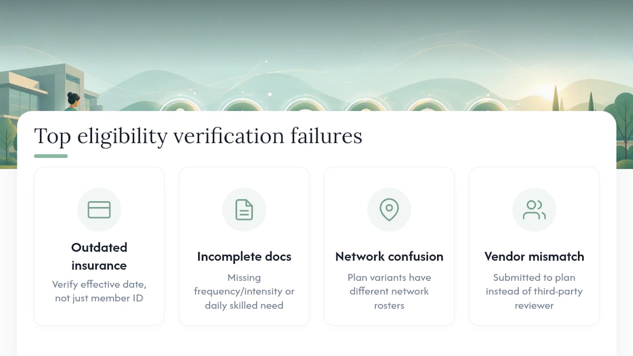eligibility verification failure causes