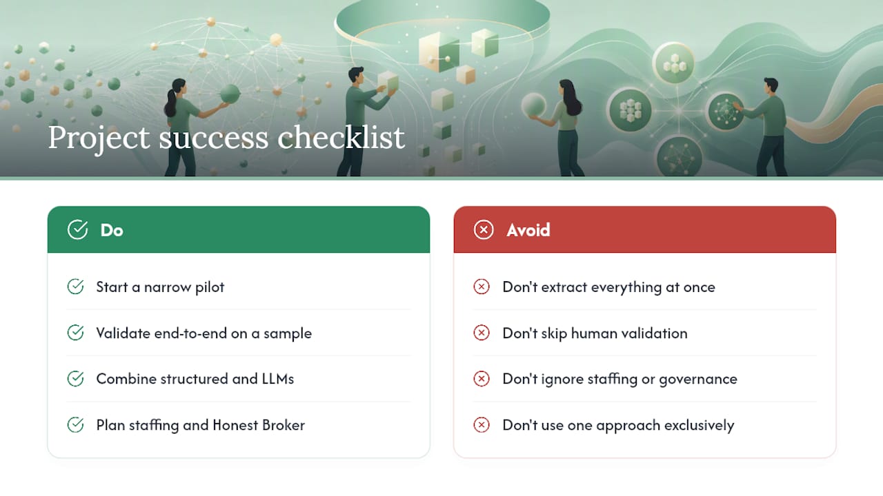 What Actually Makes Clinical Data Extraction Projects Succeed? — overview diagram