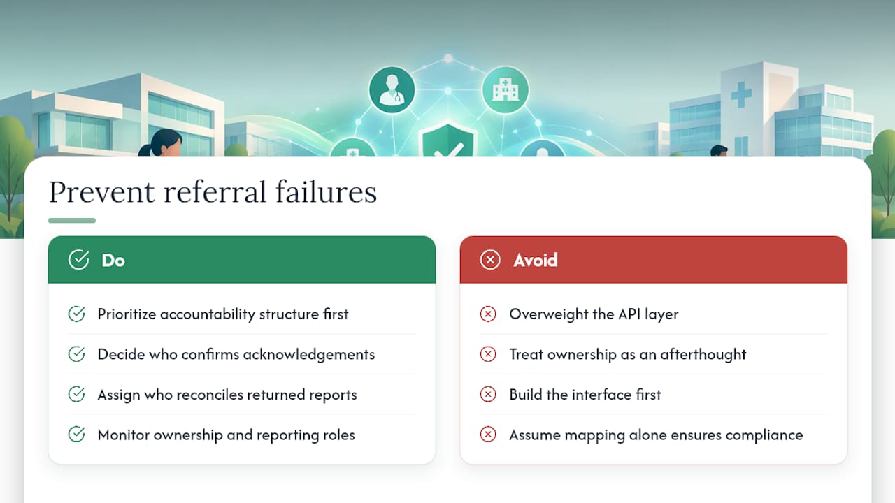 An honest take on where Epic referral projects go wrong — overview diagram